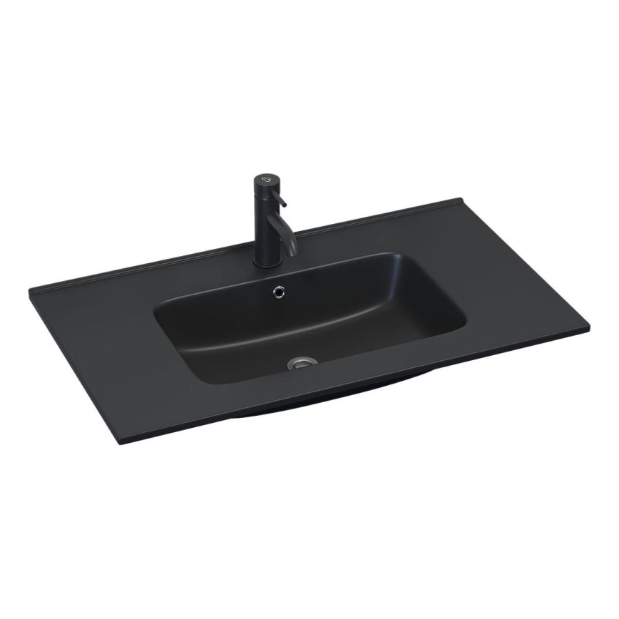 BATH DELUXE 06-080-27-02-00 - Įleidžiamas praustuvas HYGE 81x46 cm keramika/juoda