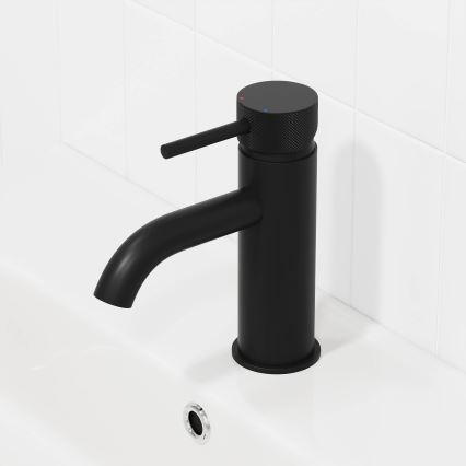 BATH DELUXE 28-005-03-02-00 - Praustuvo čiaupas ANHOLT 15,6 cm matinė juoda