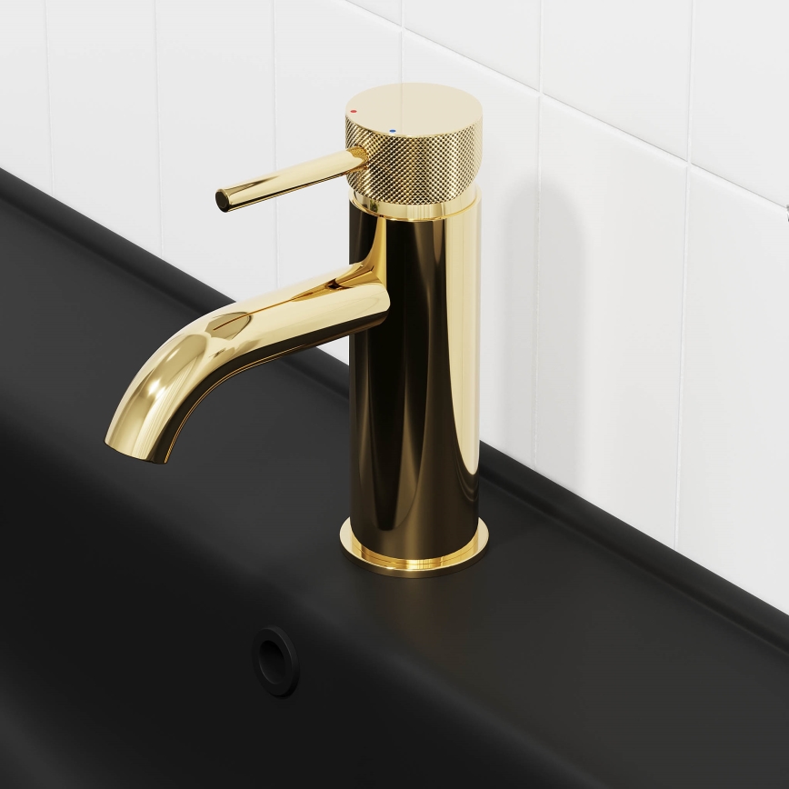 BATH DELUXE 28-005-03-64-00 - Praustuvo čiaupas ANHOLT 15,6 cm blizgus žalvaris