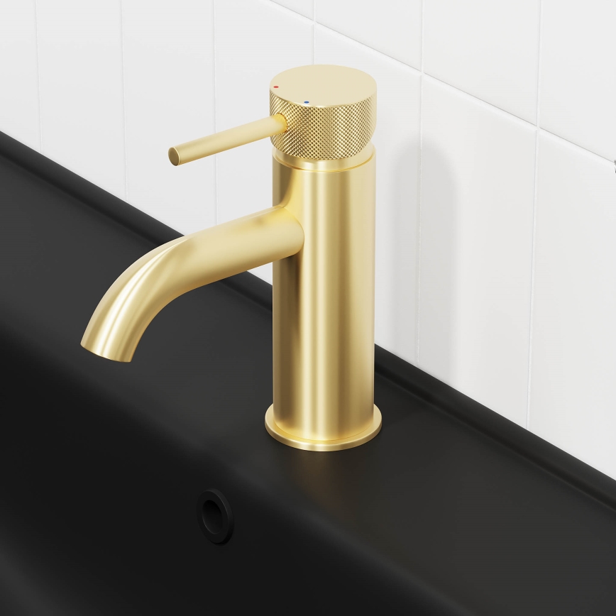 BATH DELUXE 28-005-03-70-00 - Praustuvo čiaupas ANHOLT 15,6 cm šukuotas žalvaris