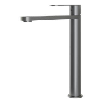 BATH DELUXE 28-027-02-73-02 - Praustuvo čiaupas TARNBY 27,3 cm miltelių pavidalo pilka