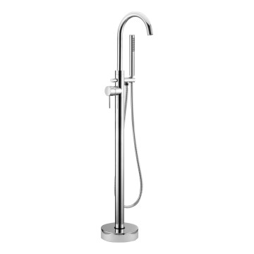 BATH DELUXE 28-114-01-60-00 - Laisvai stovintis vonios komplektas su čiaupu DRAGOR 116 cm blizgus chromas