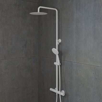 BATH DELUXE 31-120-05-01-00 - Dušo komplektas su termostatiniu maišytuvu DRAGOR matinė balta