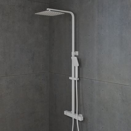 BATH DELUXE 31-120-06-01-00 - Dušo komplektas su termostatiniu maišytuvu NAESBY matinė balta
