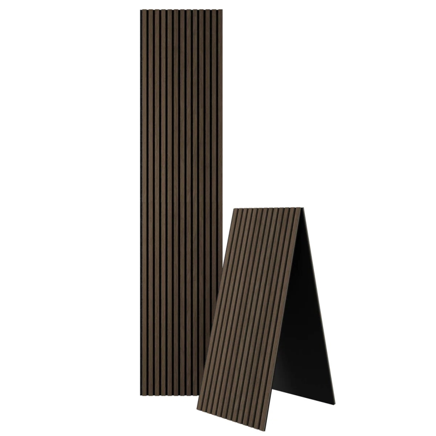 BATH DELUXE 54-240-11-84-12 - Akustinė sienų plokštė VASALUND 240x52 cm graikinis riešutas