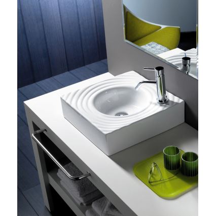 Bathco 0081 - Praustuvas ant stalviršio GOTA 45x45 cm porcelianas/baltas