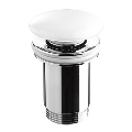 Bathco 0212PR - praustuvo išleidimo vožtuvas be perpildymo CLICK-CLACK, skersmuo 6 cm, blizgi balta