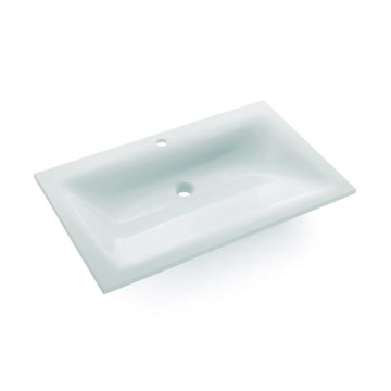 Bathco 0507 - Įleidžiamas praustuvas MONACO 60x50 cm derva/balta