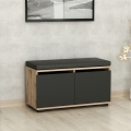 Batų spinta DRAGO 42x80 cm juoda/graikinis riešutas