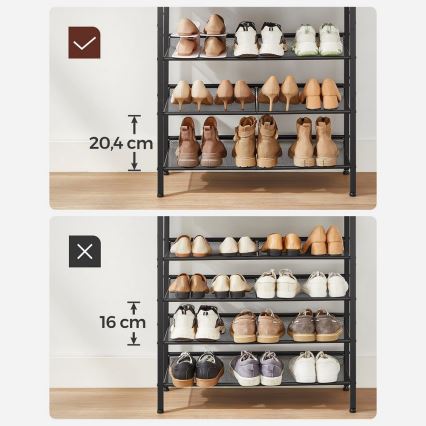 Batų spintelė DAVOR ruda/juoda