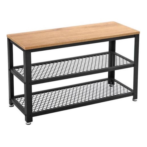 Batų spintelė DAVOR ruda/juoda