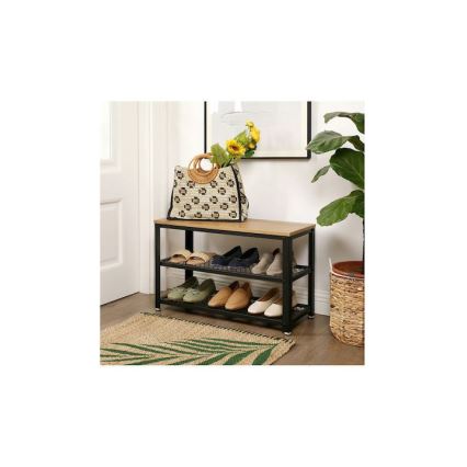 Batų spintelė DAVOR ruda/juoda