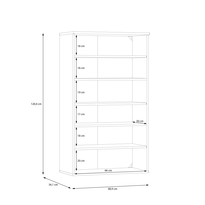 Batų spintelė ETON, artisan ąžuolas