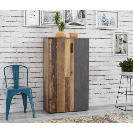 Batų spintelė ETON ruda/antracitinė