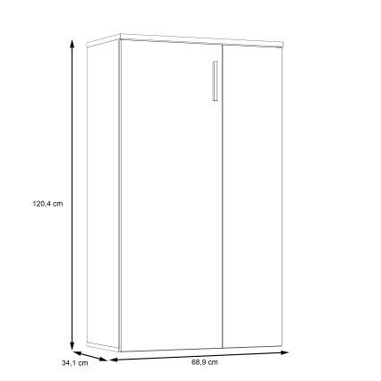 Batų spintelė ETON ruda/antracitinė
