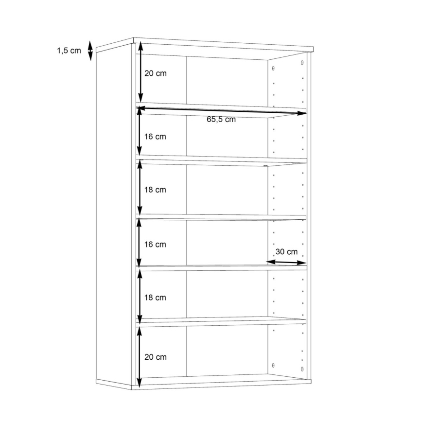 Batų spintelė ETON ruda/antracitinė