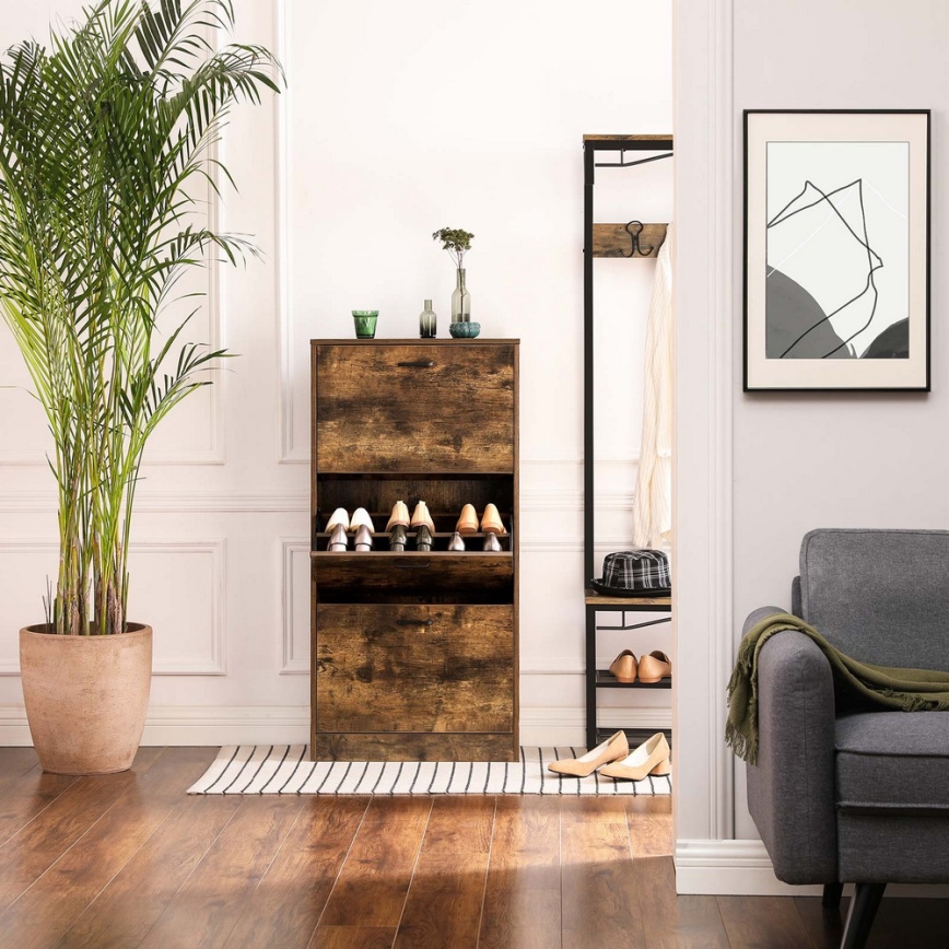 Batų spintelė FIRA, rudos spalvos