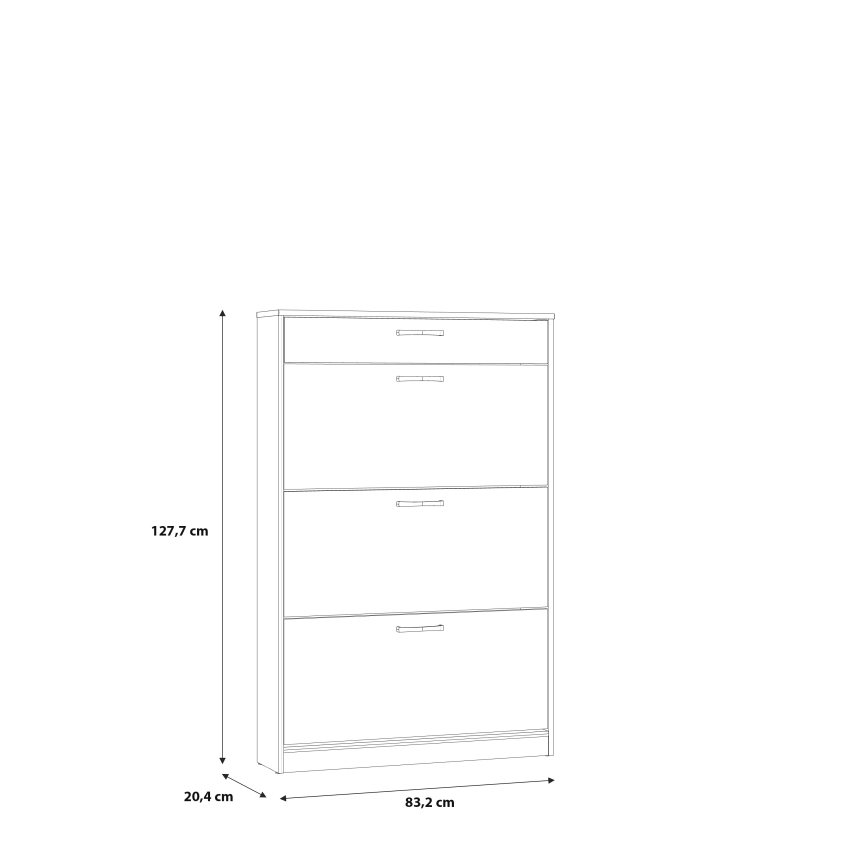 Batų spintelė KAVI — ąžuolas Artisan