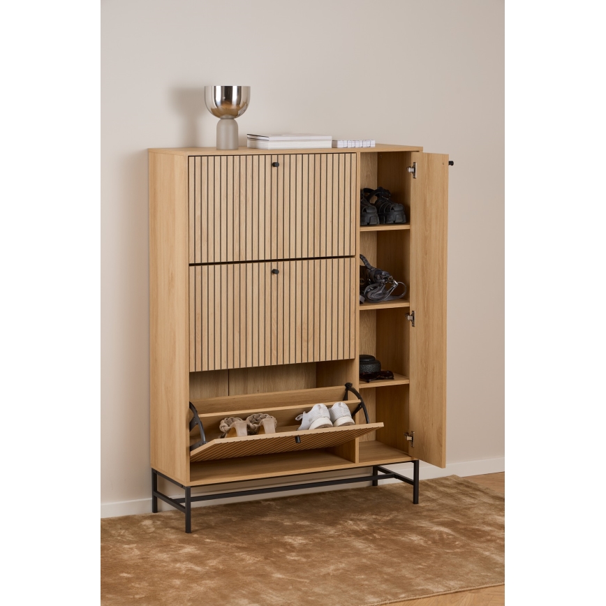 Batų spintelė OLIVIA 99x140x35 cm ąžuolas