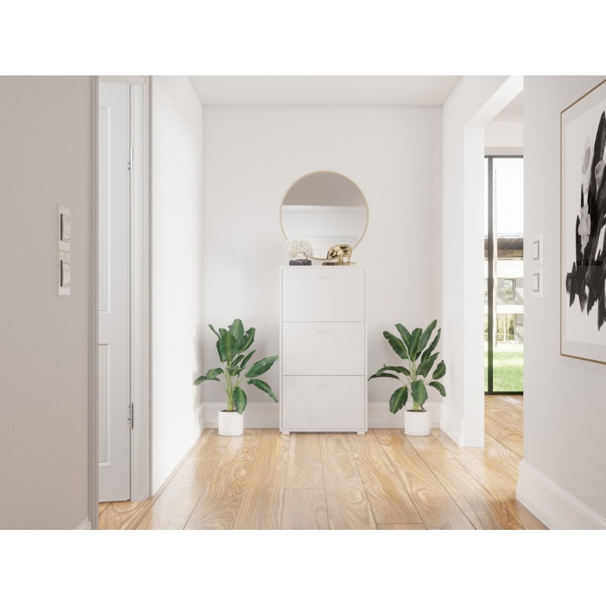 Batų spintelė PIGO balta