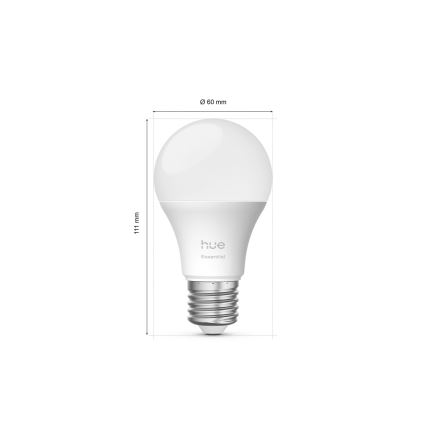 Pradinis Philips Hue White And Color Ambiance Essential rinkinys 2xE27/8W/230V 2200-6500K + prijungimo įrenginys