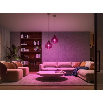 Bazinis komplektas Philips Hue WHITE AND COLOR AMBIANCE 2xE27/9W/230V 2000-6500K + sujungimo įrenginys