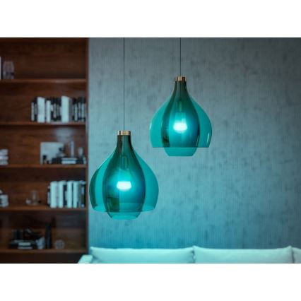 Bazinis komplektas Philips Hue WHITE AND COLOR AMBIANCE 2xE27/9W/230V 2000-6500K + sujungimo įrenginys