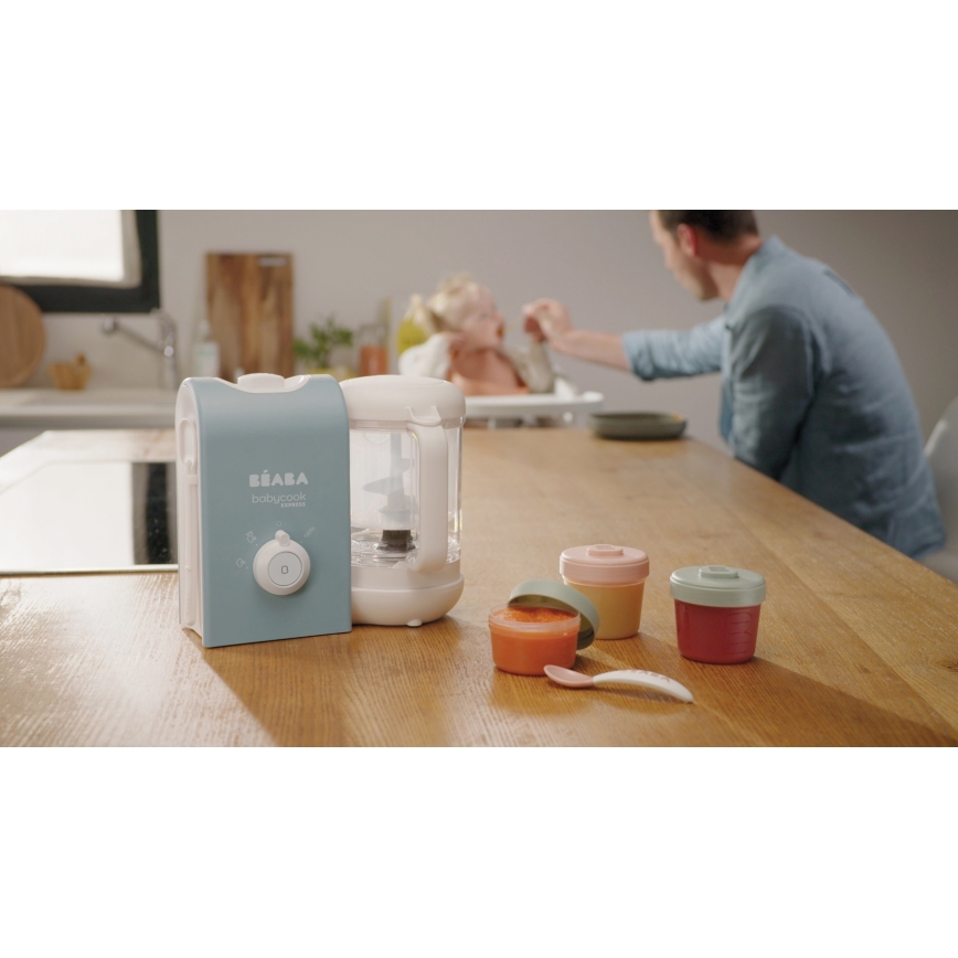 Beaba - Garų viryklė 2in1 BABYCOOK EXPRESS mėlyna