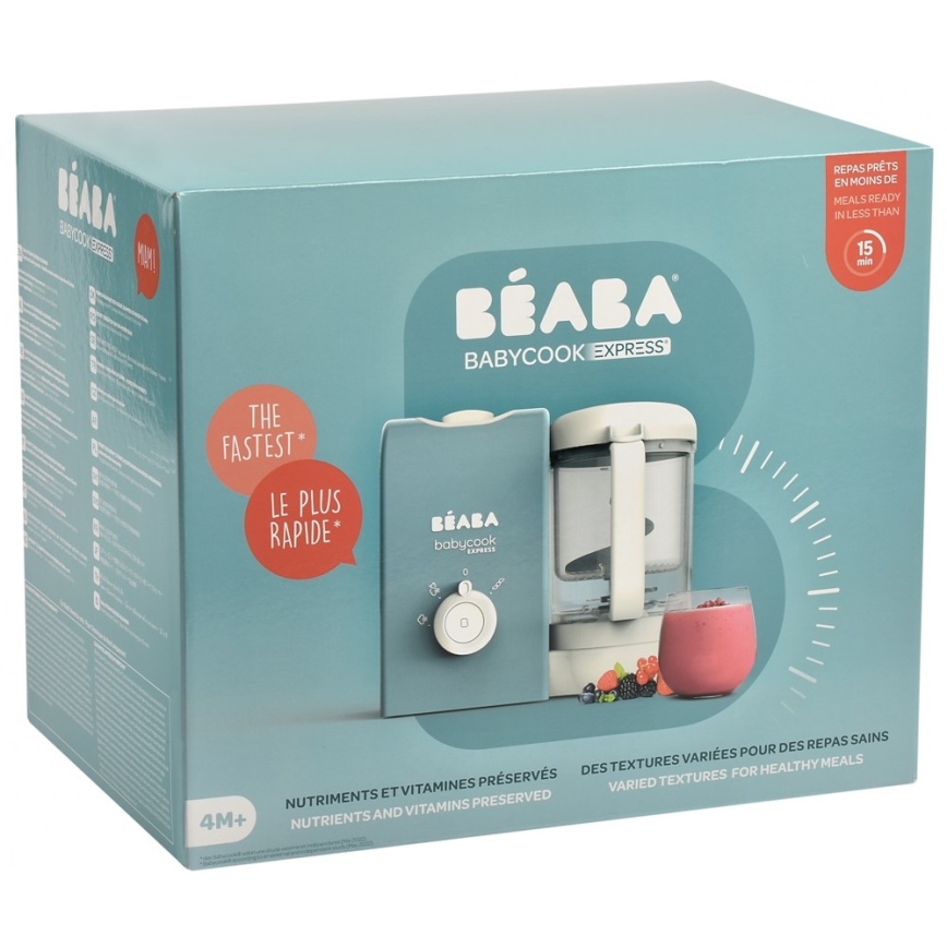 Beaba - Garų viryklė 2in1 BABYCOOK EXPRESS mėlyna