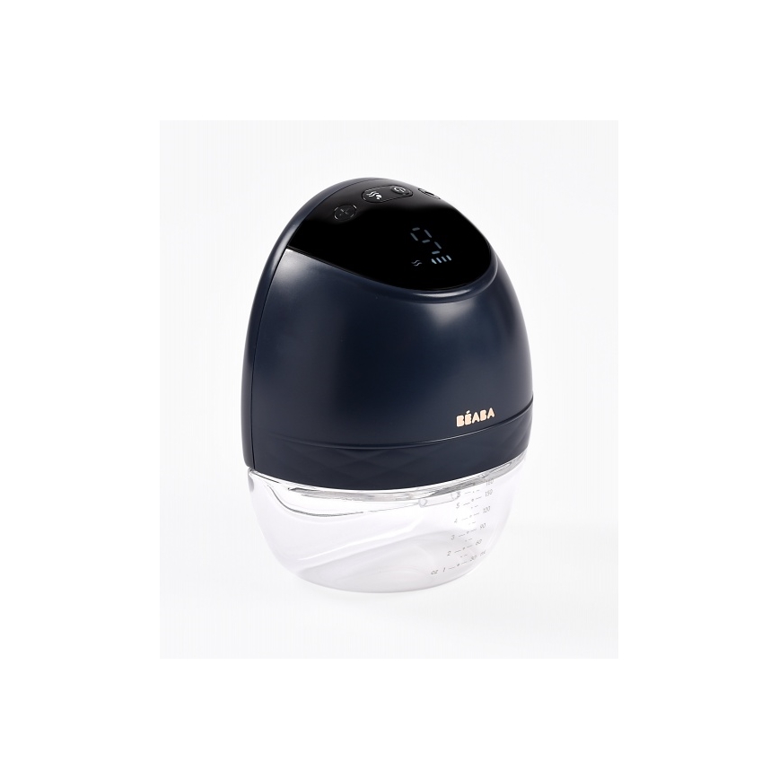Beaba - Elektrinis krūties pieno siurblys HANDS-FREE 180 ml 1300 mAh mėlynas