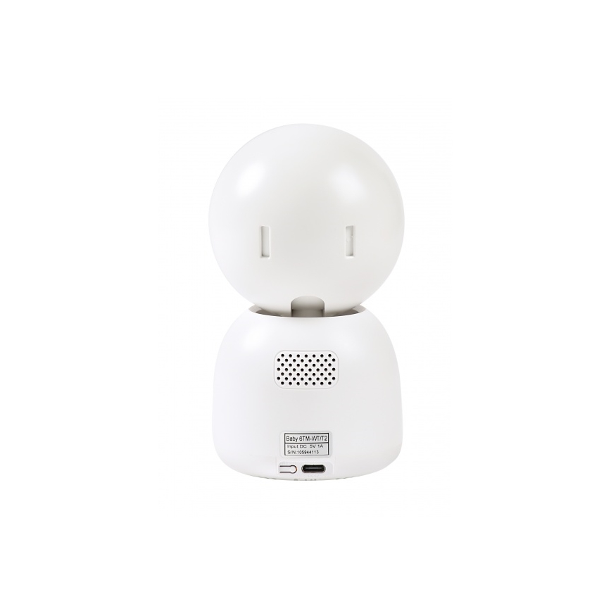 Beaba - Išmanus įkraunamas kūdikių stebėjimo komplektas su monitoriumi ZEN NIGHT 720p 5V 4000 mAh Wi-Fi baltas