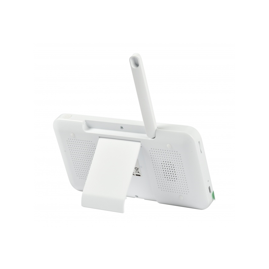 Beaba - Išmanus įkraunamas kūdikių stebėjimo komplektas su monitoriumi ZEN NIGHT 720p 5V 4000 mAh Wi-Fi baltas