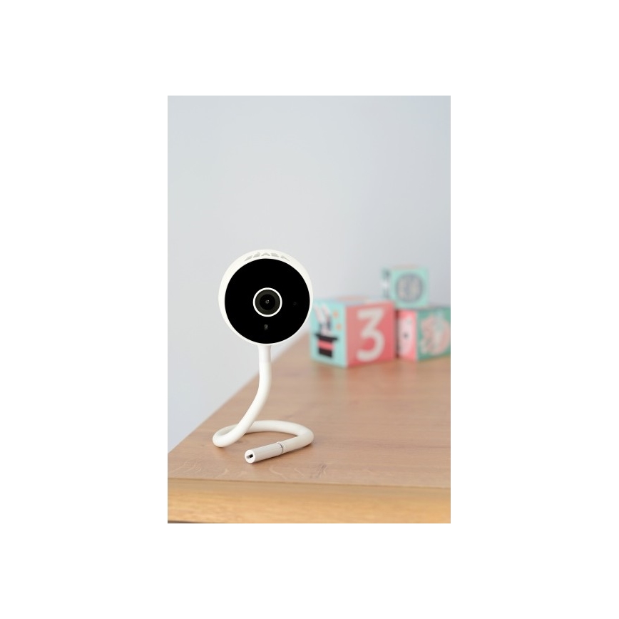 Beaba - Išmanioji kūdikių stebėjimo kamera ZEN CONNECT 5V Wi-Fi balta