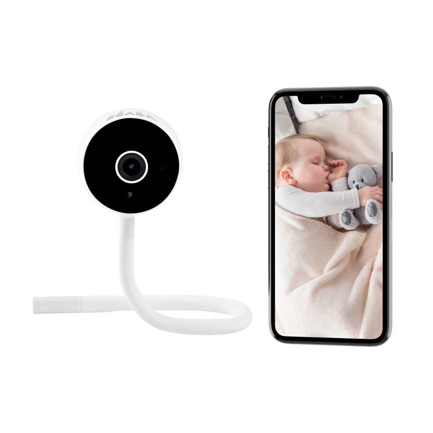 Beaba - Išmanioji kūdikių stebėjimo kamera ZEN CONNECT 5V Wi-Fi balta
