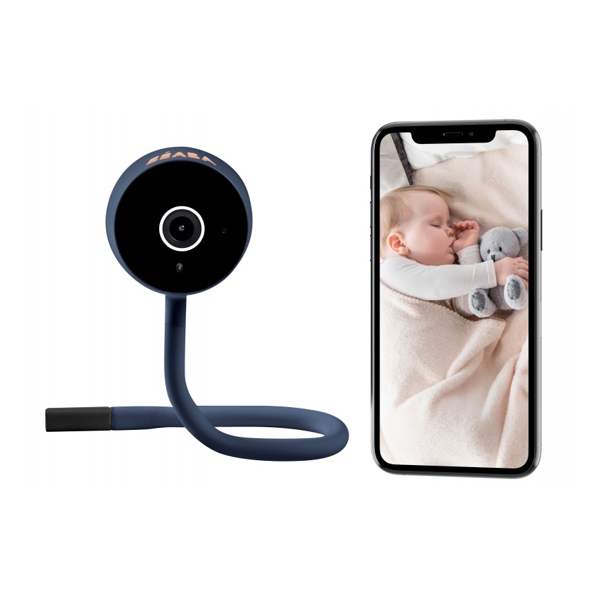 Beaba - Išmanioji kūdikių stebėjimo kamera ZEN CONNECT 5V Wi-Fi mėlyna
