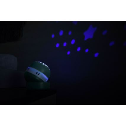 Beaba - Muzikinis projektorius PIXIE USB/5V 1300 mAh žalias