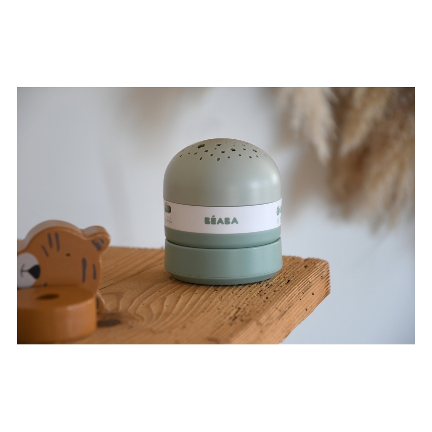 Beaba - Muzikinis projektorius PIXIE USB/5V 1300 mAh žalias