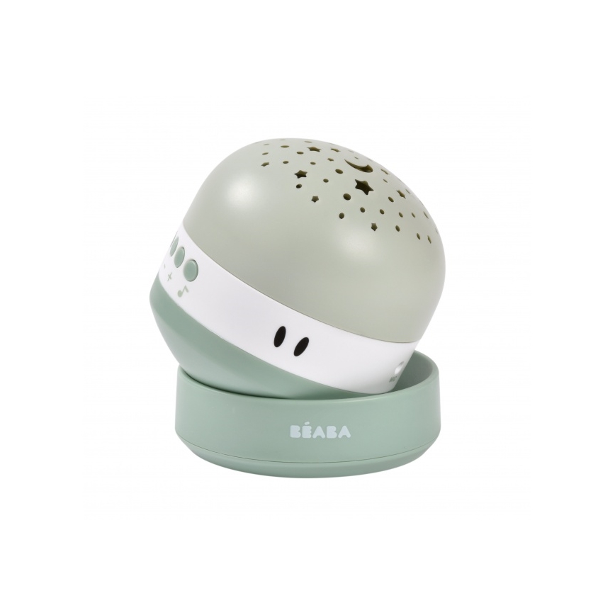 Beaba - Muzikinis projektorius PIXIE USB/5V 1300 mAh žalias