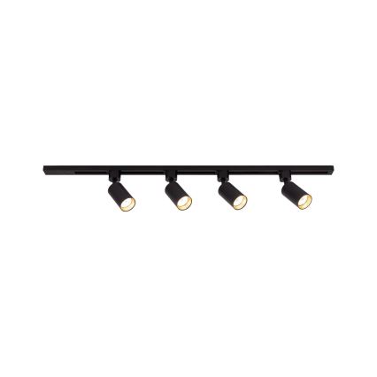 Bėgelių sistemos taškinis šviestuvas TRACER 4xGU10/10W/230V 1 m juodas