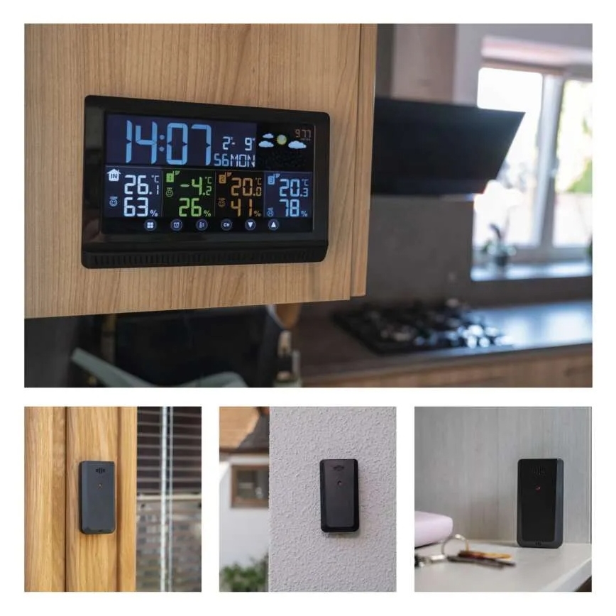 Belaidė oro stotis 5V/3xAAA + 2xAAA