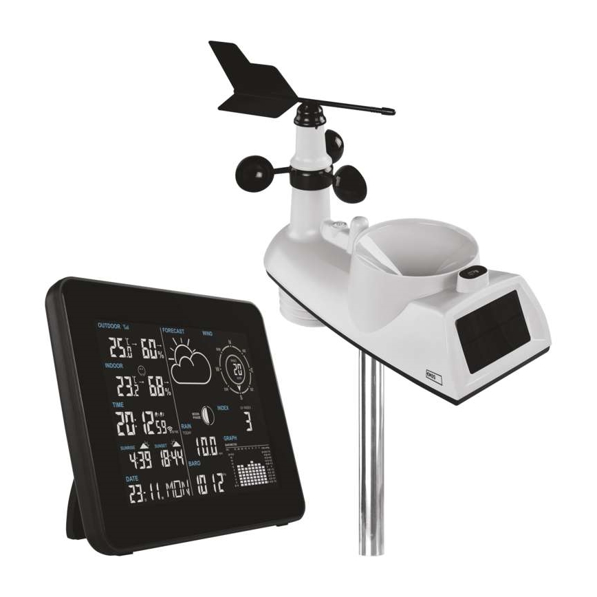 Belaidė oro stotis 5V/3xAAA Wi-Fi Tuya
