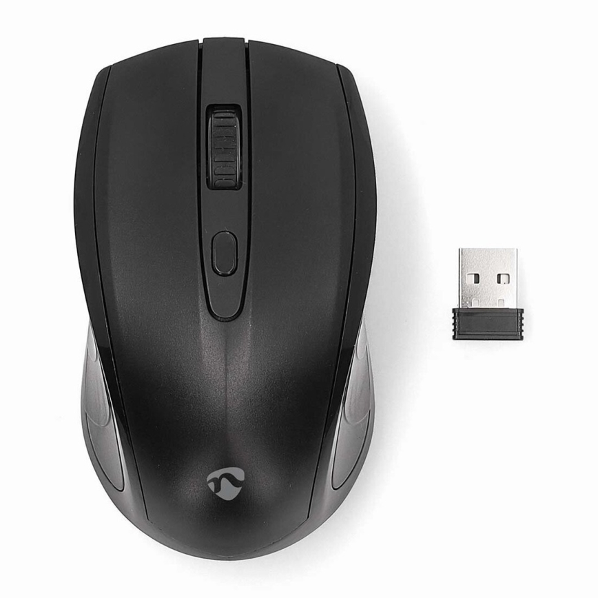 Belaidė pelė 800/1200/1600 DPI 2xAAA juoda