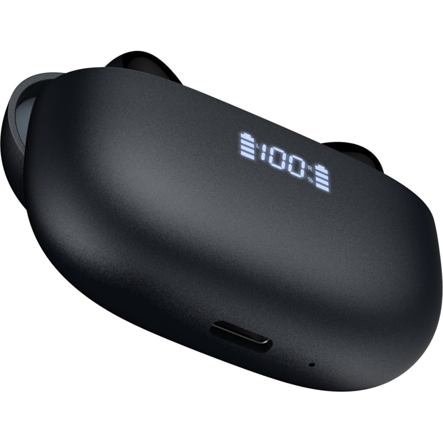 Belaidės ausinės Su ANC+ENC 300 mAh + 2x 40 mAh juodos