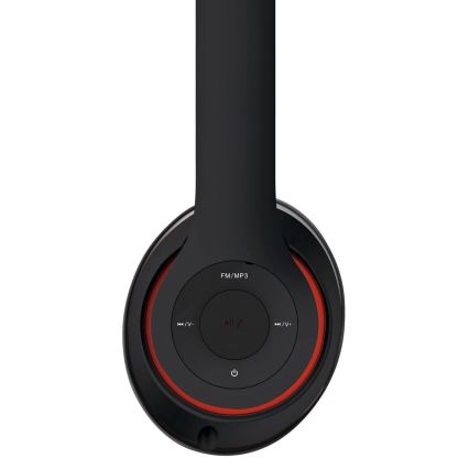 Belaidės ausinės su Bluetooth, 400 mAh, juodos spalvos