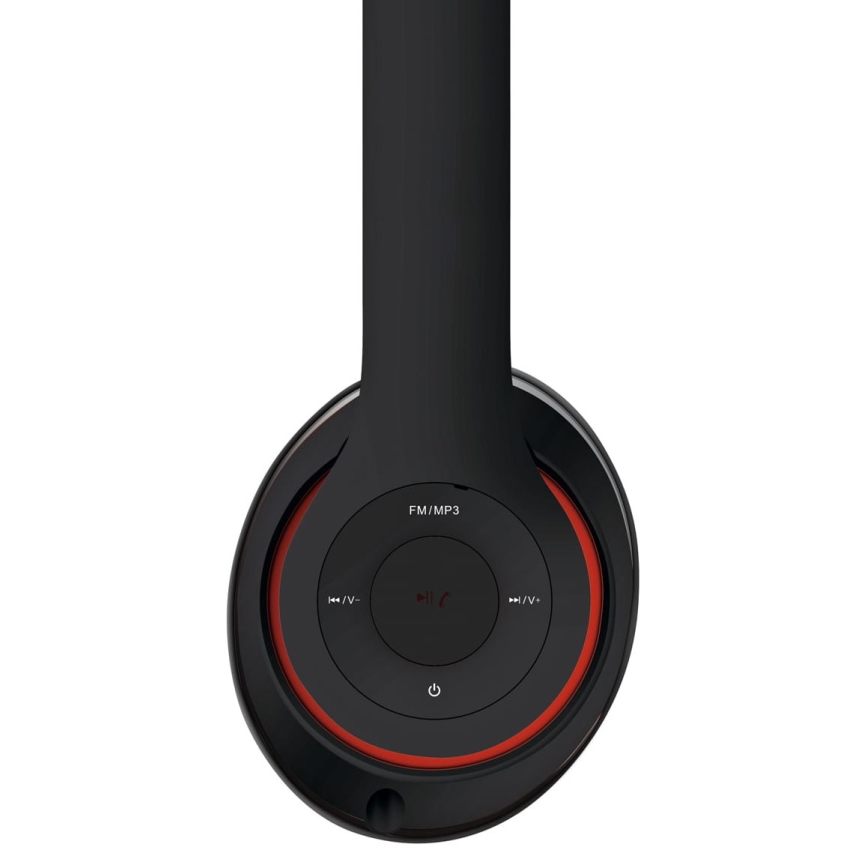 Belaidės ausinės su Bluetooth, 400 mAh, juodos spalvos