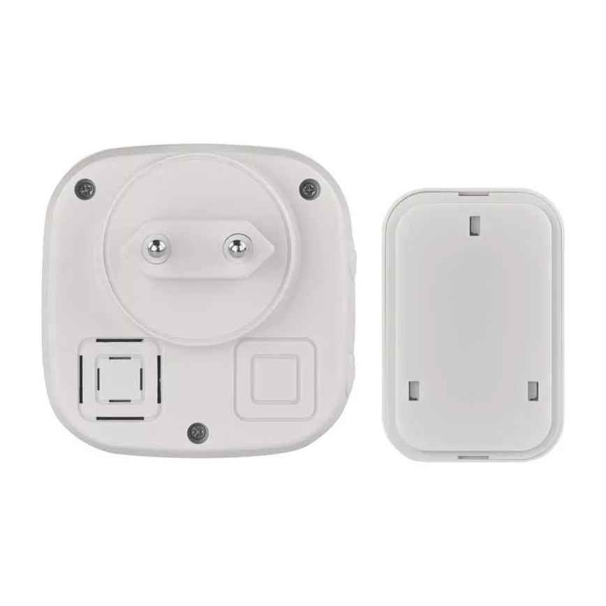 Belaidis durų skambutis 230V IP44 baltas