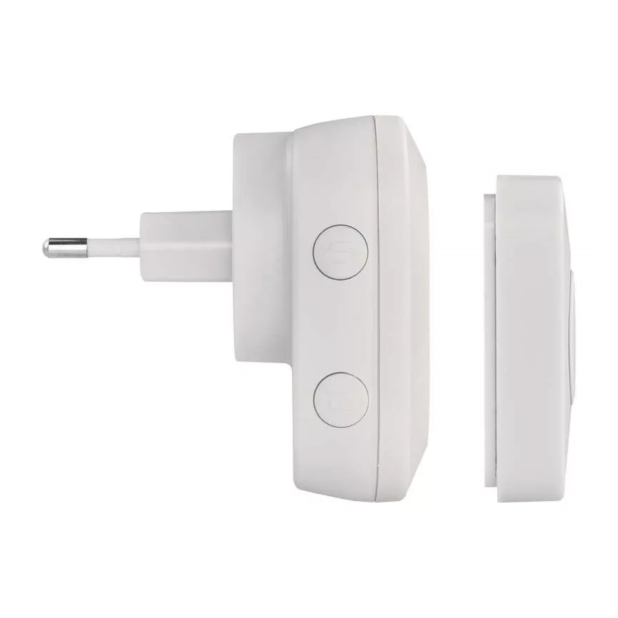 Belaidis durų skambutis 230V IP44 baltas
