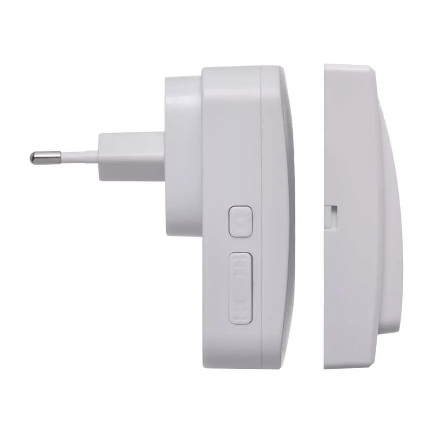 Belaidis durų skambutis 230V IP44 baltas