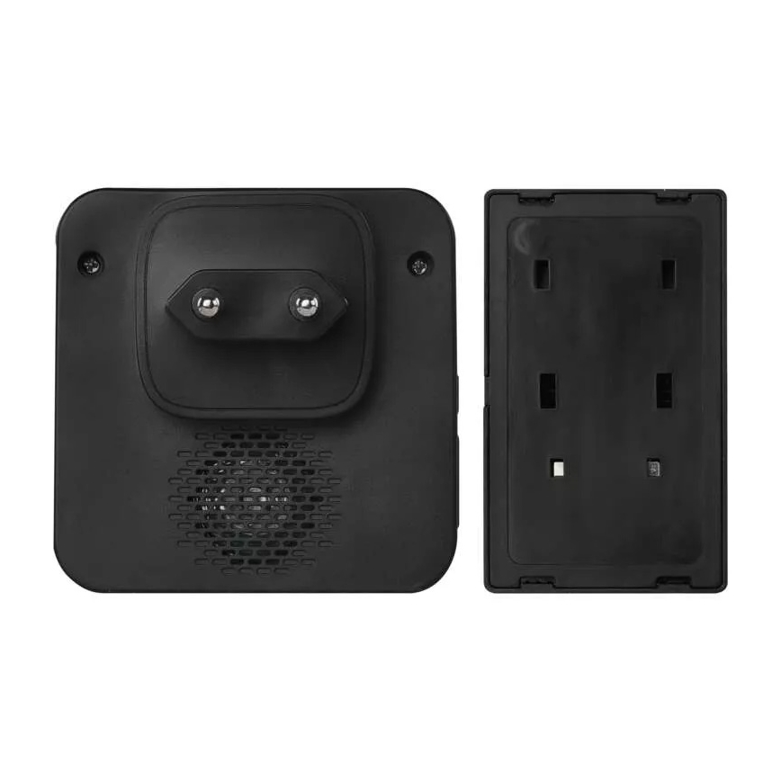 Belaidis durų skambutis 230V IP44 juodas