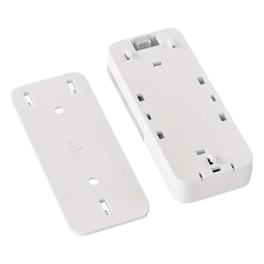 Belaidis kištukinis durų skambutis GoSmart 230V + 1xCR2032 baltas Wi-Fi